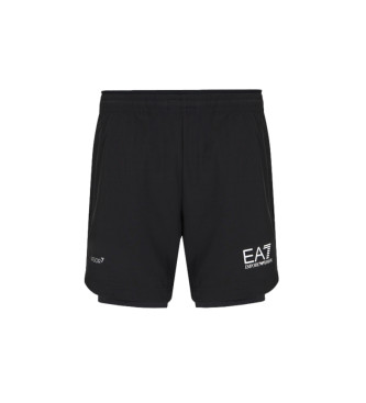 EA7 Pantaloncini dinamici da atleta neri