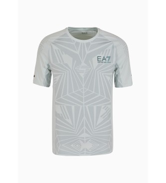 EA7 T-shirt grigia grafica Vigor7