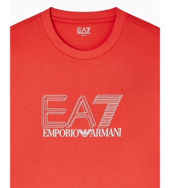 EA7 T-shirt de visibilit� rouge