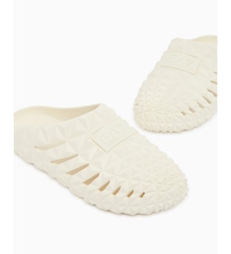 EA7 Water Prisma beige teenslippers