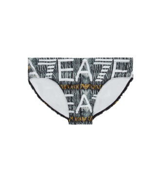 EA7 Baddrkt med monogram svart 