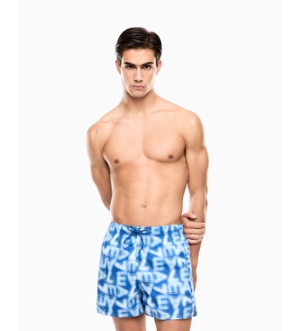 EA7 Zwembroek met Graphic Series-logoprint blauw