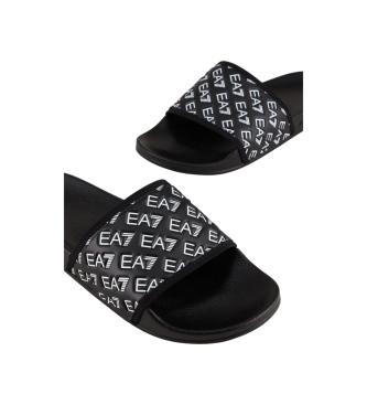 EA7 Flip-flops with integral logo black