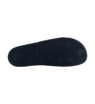 EA7 Watersport all-over teenslippers zwart