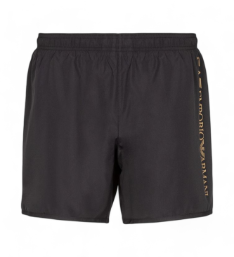 EA7 Cuecas boxer com logtipo alargado Sports preto