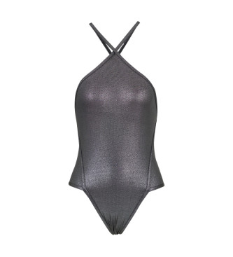 EA7 Black laminated swimming costume