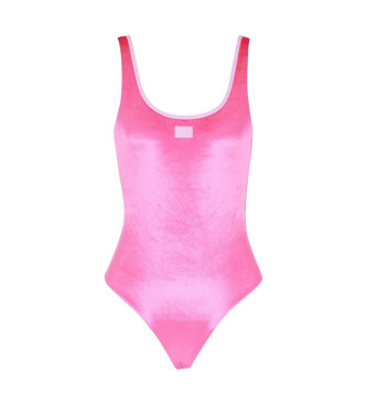 EA7 Różowy welurowy kostium kąpielowy