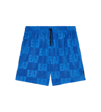 EA7 Maillot de bain monogramme bleu