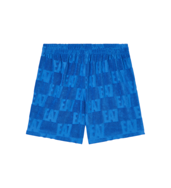 EA7 Maillot de bain monogramme bleu