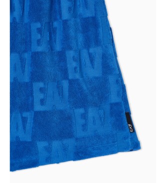EA7 Maillot de bain monogramme bleu