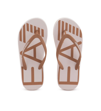 EA7 Infradito Oversize Logo Flip Flop U beige