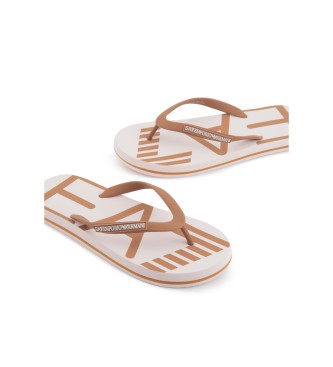 EA7 Infradito Oversize Logo Flip Flop U beige