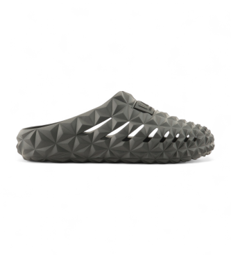 EA7 Sandalias con motivo geomtrico tridimensional  negro