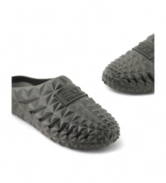 EA7 Sandalias con motivo geomtrico tridimensional  negro