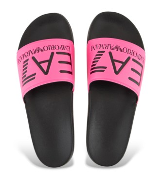 EA7 Flip flops Maxilogo pink