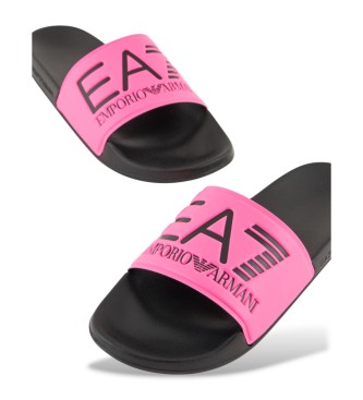 EA7 Flip flops Maxilogo pink
