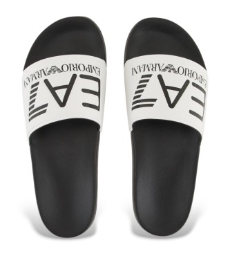 EA7 Flip-flops Maxilogo hvid, sort