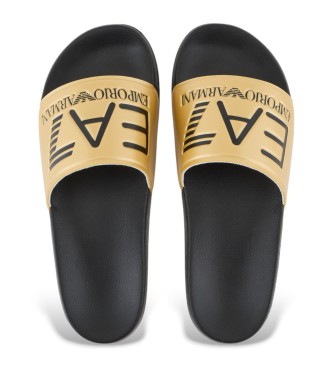 EA7 Flip-flops Maxilogo guld