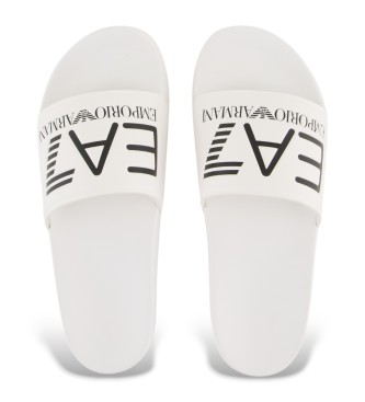 EA7 Maxilogo hjemmesko hvid