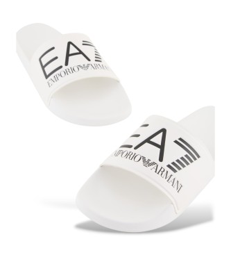 EA7 Maxilogo hjemmesko hvid