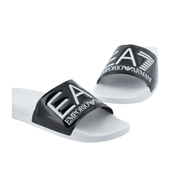 EA7 Slippers met zwarte maxilogotype