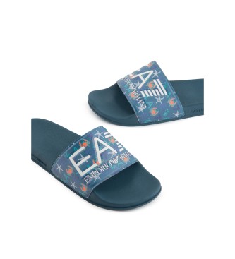 EA7 Infradito Visibility Slipper U blu