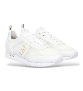 EA7 Buty sportowe Nova z siatki, bia?e