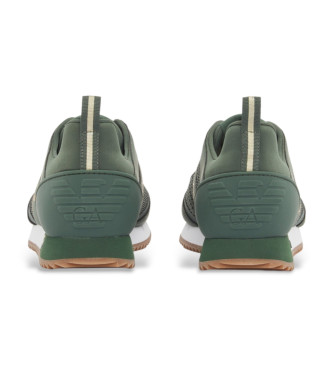 EA7 Sapatilhas Preto e branco Atacadores Verde