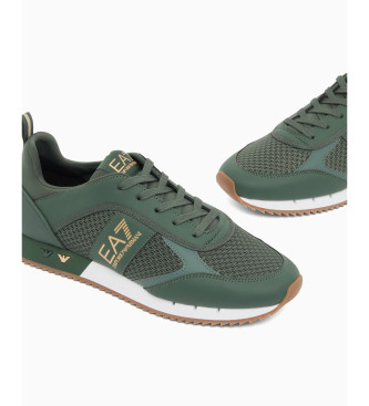 EA7 Sapatilhas Preto e branco Atacadores Verde