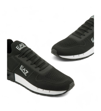 EA7 Turnschuhe Black & White Legacy Knit schwarz