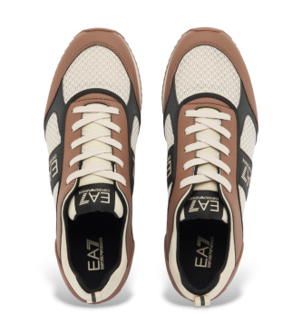 EA7 Laces slippers brown