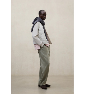 ECOALF Manteau hybride Ayla blanc cass�