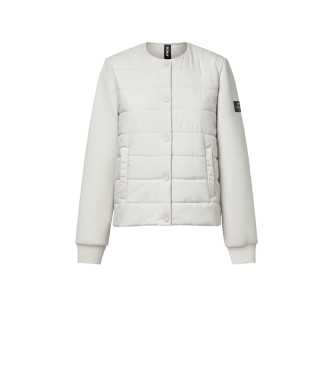 ECOALF Manteau hybride Ayla blanc cass�