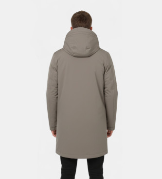 ECOALF Cappotto color talpa Pasu