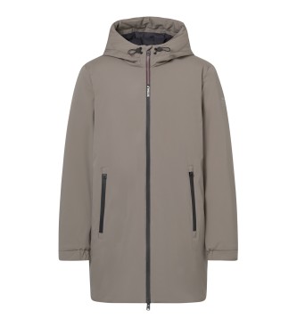 ECOALF Cappotto color talpa Pasu