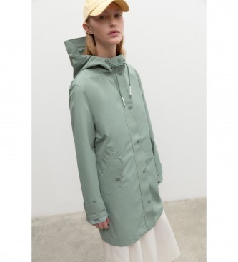 ECOALF Rinne green coat
