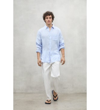 ECOALF Hemd Adan wei, blau