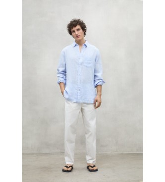 ECOALF Hemd Adan wei, blau