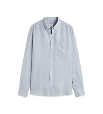 ECOALF Hemd Adan wei, blau
