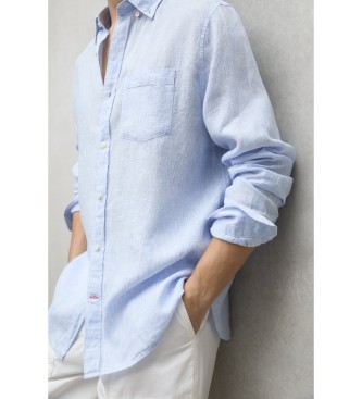 ECOALF Hemd Adan wei, blau