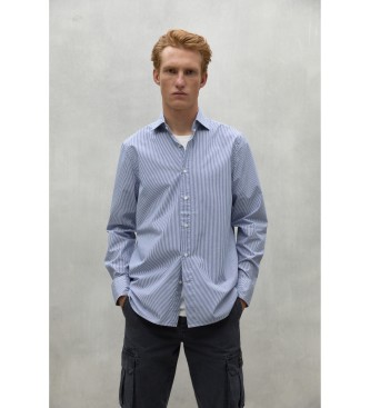 ECOALF Alfredo blauw shirt