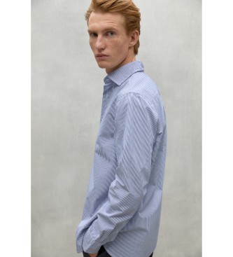 ECOALF Alfredo blauw shirt