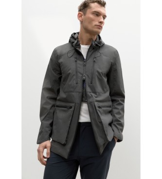 ECOALF Rain jacket Anetoalf dark grey