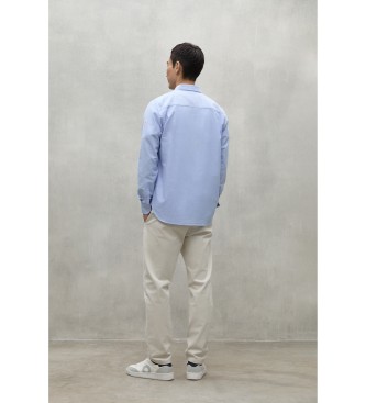 ECOALF Antonio blauw shirt