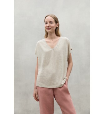 ECOALF ARENDAL BEIGE LINEN T-SHIRT