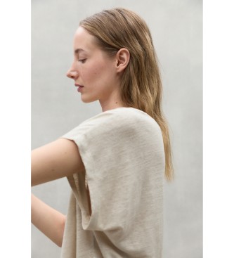 ECOALF ARENDAL BEIGE LINEN T-SHIRT