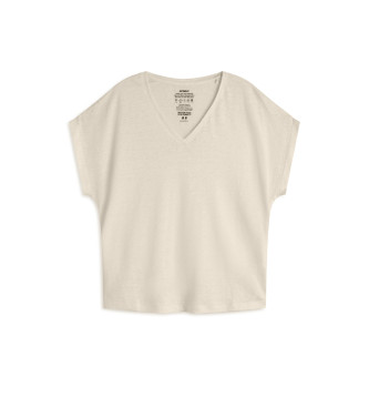 ECOALF CAMISETA DE LINO ARENDAL BEIGE