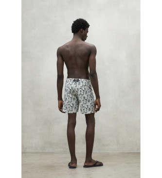 ECOALF Costume da bagno Byron, bianco e nero