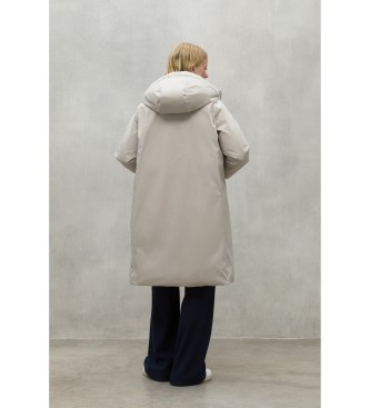 ECOALF Baru coat white, beige