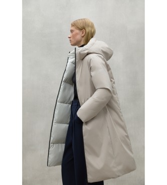 ECOALF Manteau Baru blanc, beige